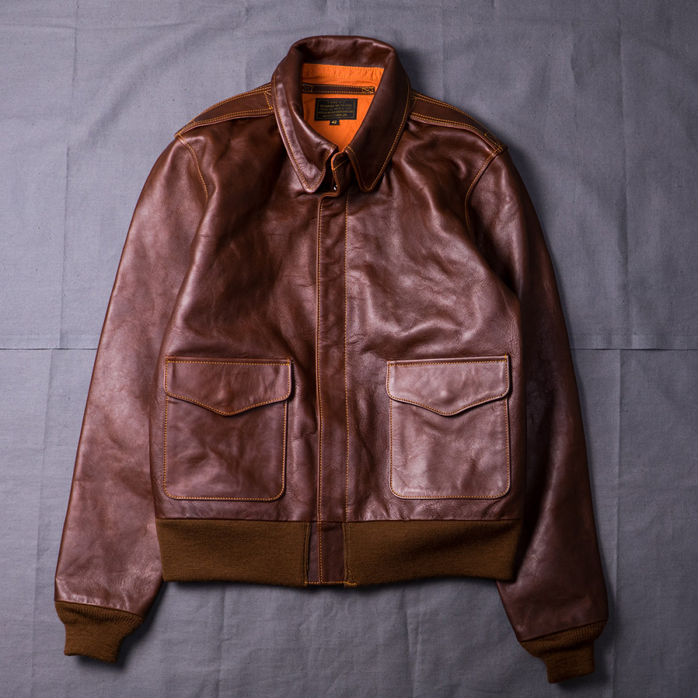 Куртка Double Helix Type A-2 Flight Jacket PM0203 Horsehide Brown